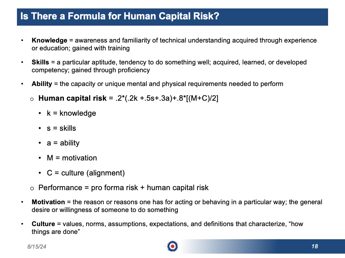 Human Capital Risk 